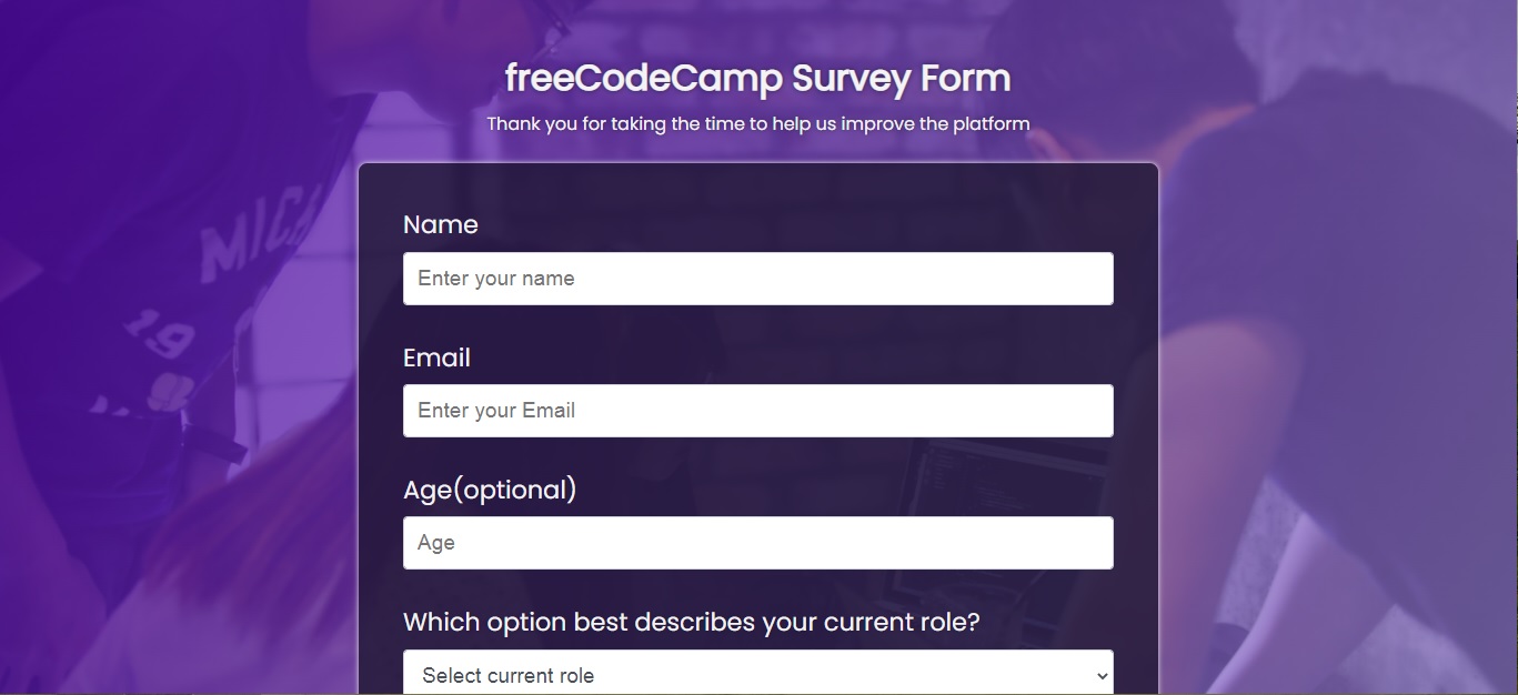 Форма для опитування