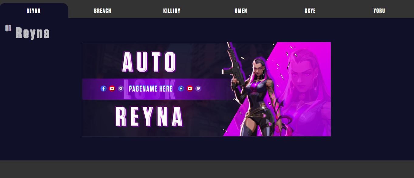 Банери для гри 'Valorant Banner'